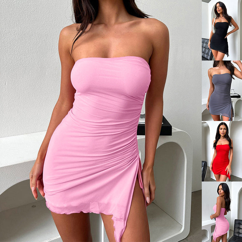 Tube-Top Minikleid – Sexy Rückenfreies Sommerkleid für Damen